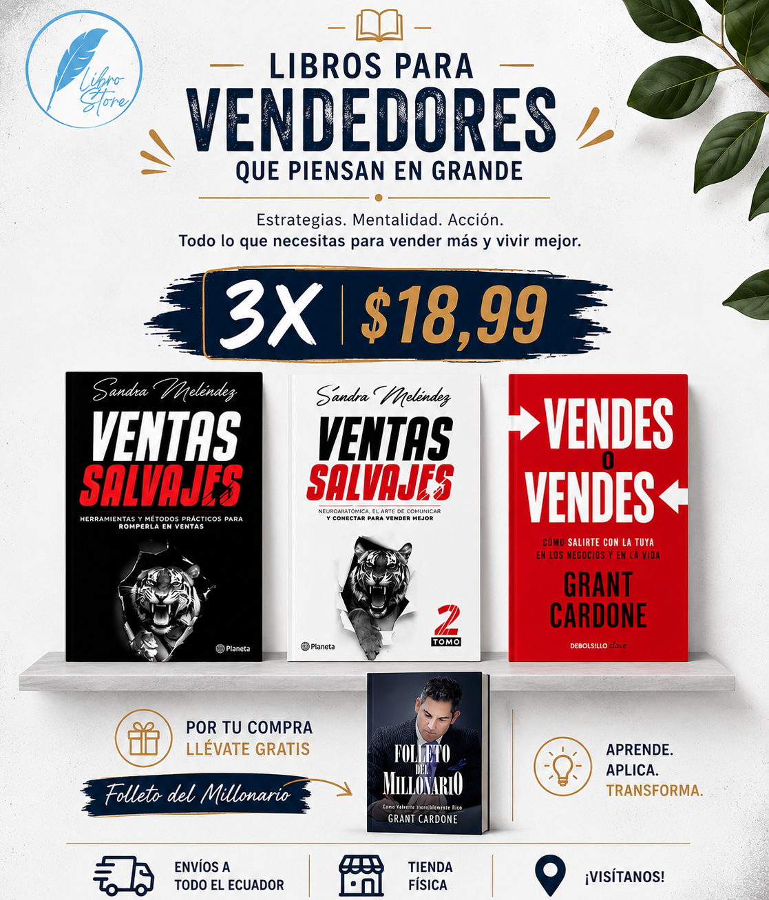 Libro Store Atahualpa Facebook ad: Invierte en conocimiento que marque la diferencia.