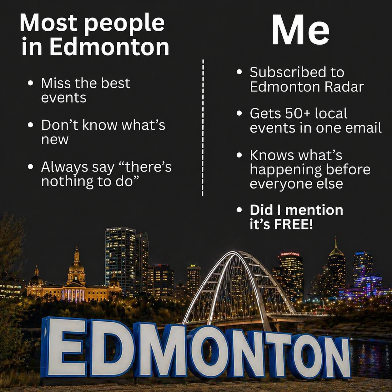 Edmonton Radar Facebook ad