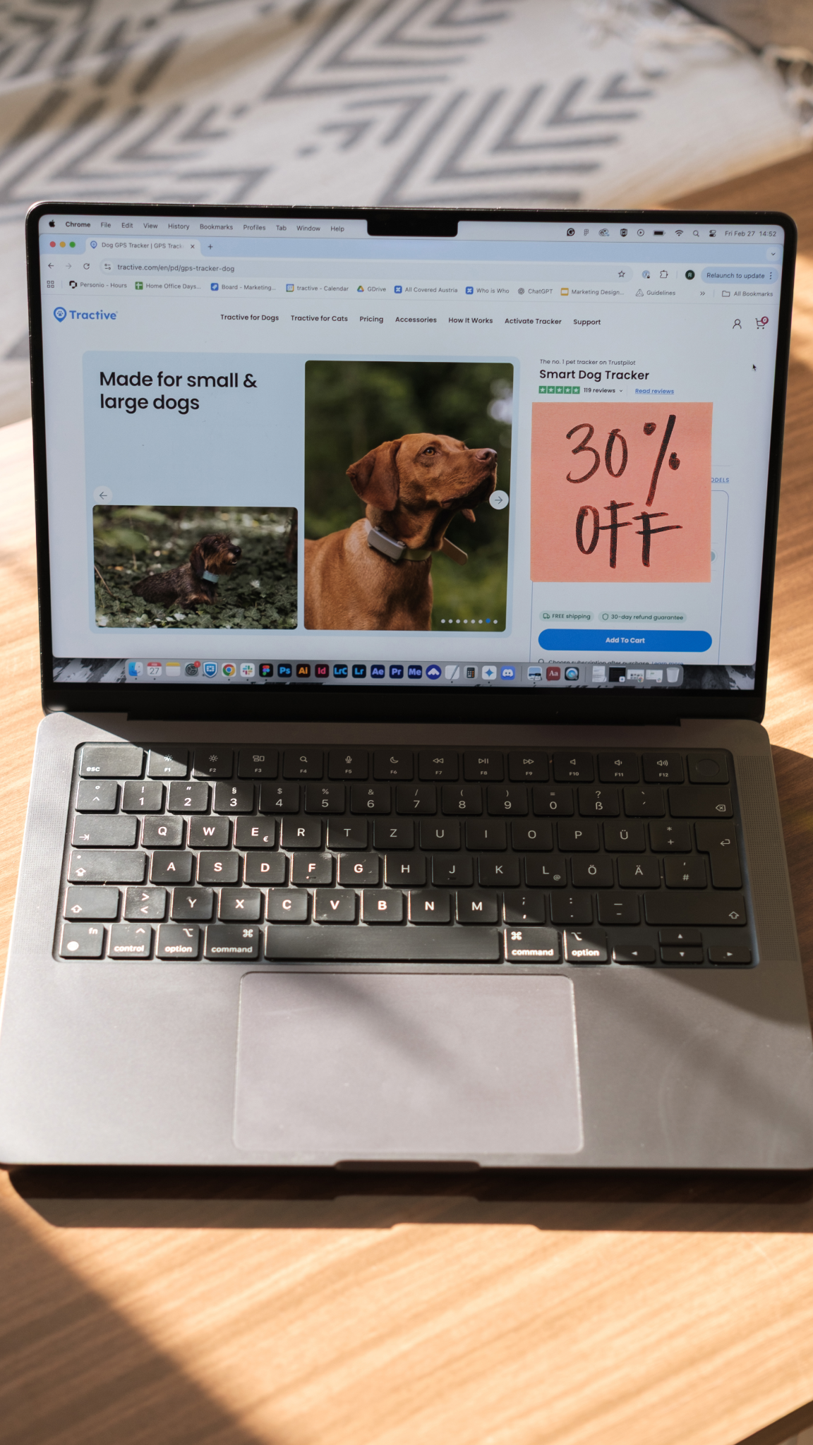 Tractive Facebook ad