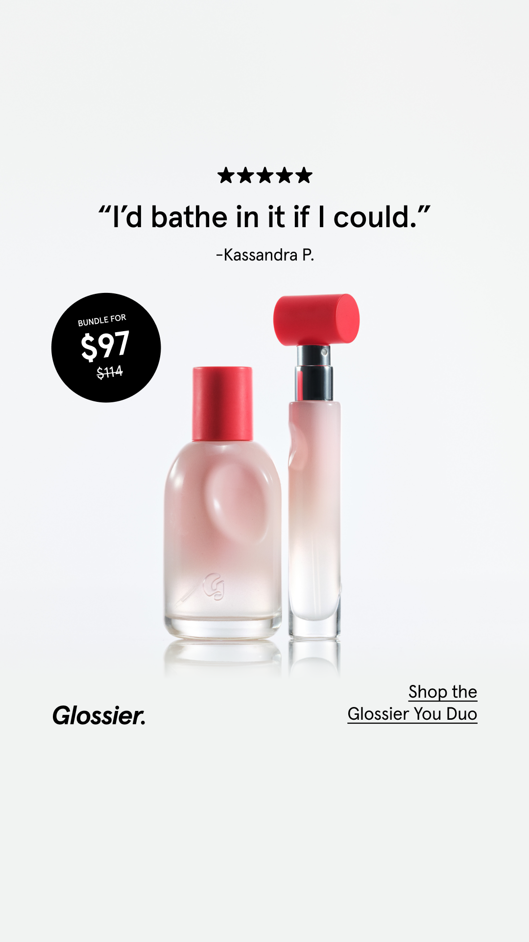 Glossier Facebook ad