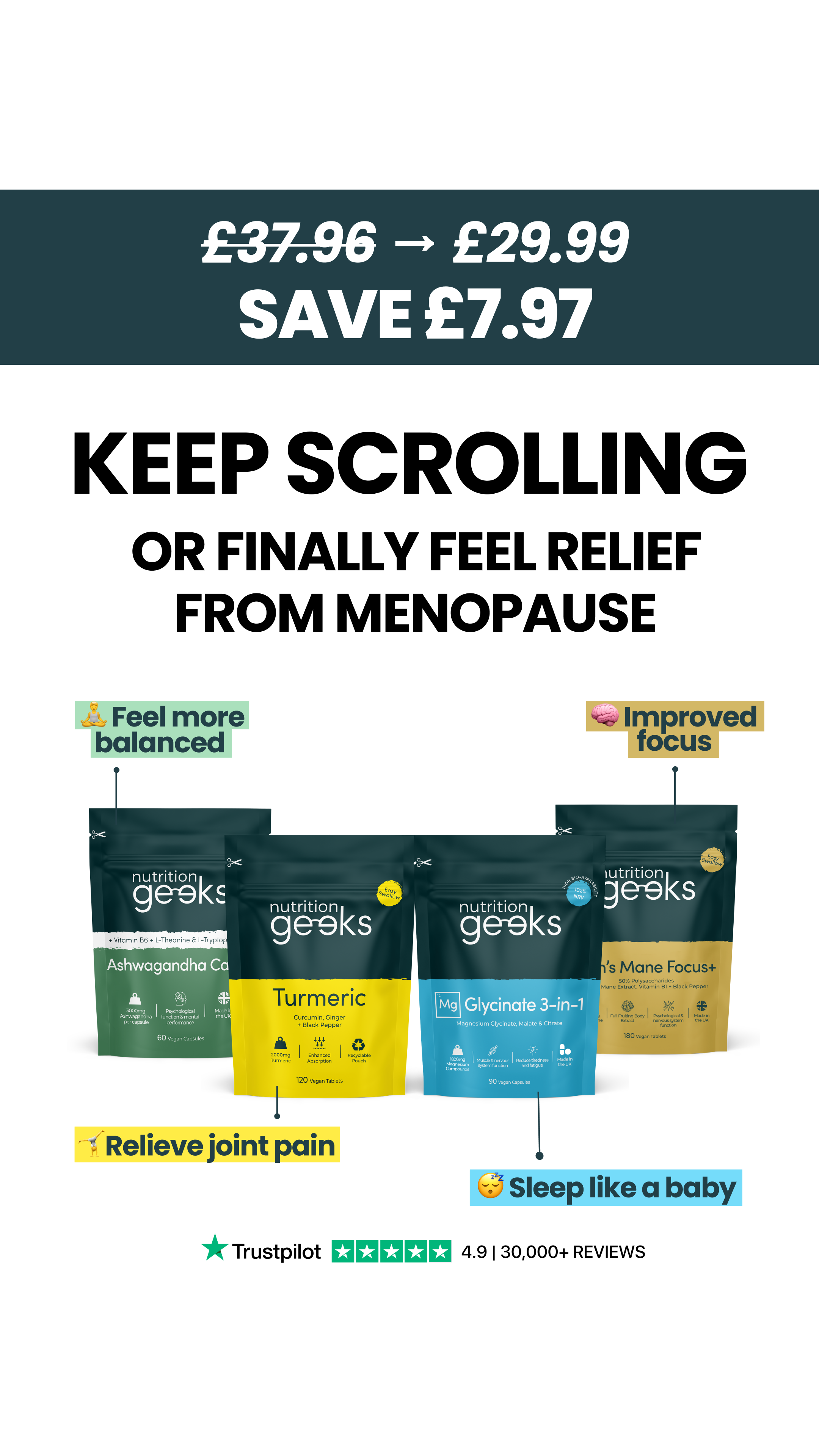 Nutrition Geeks Facebook ad