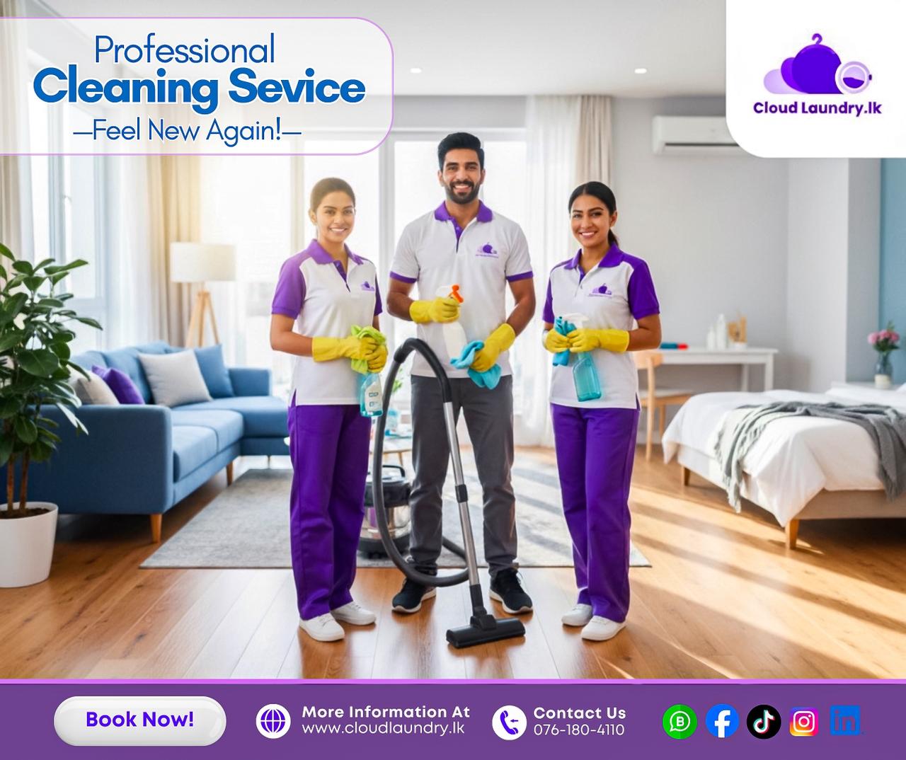 Cloud Laundry.lk & Cleaners Facebook ad: Cloud Laundry.lk & Cleaners, Care You Can Feel…