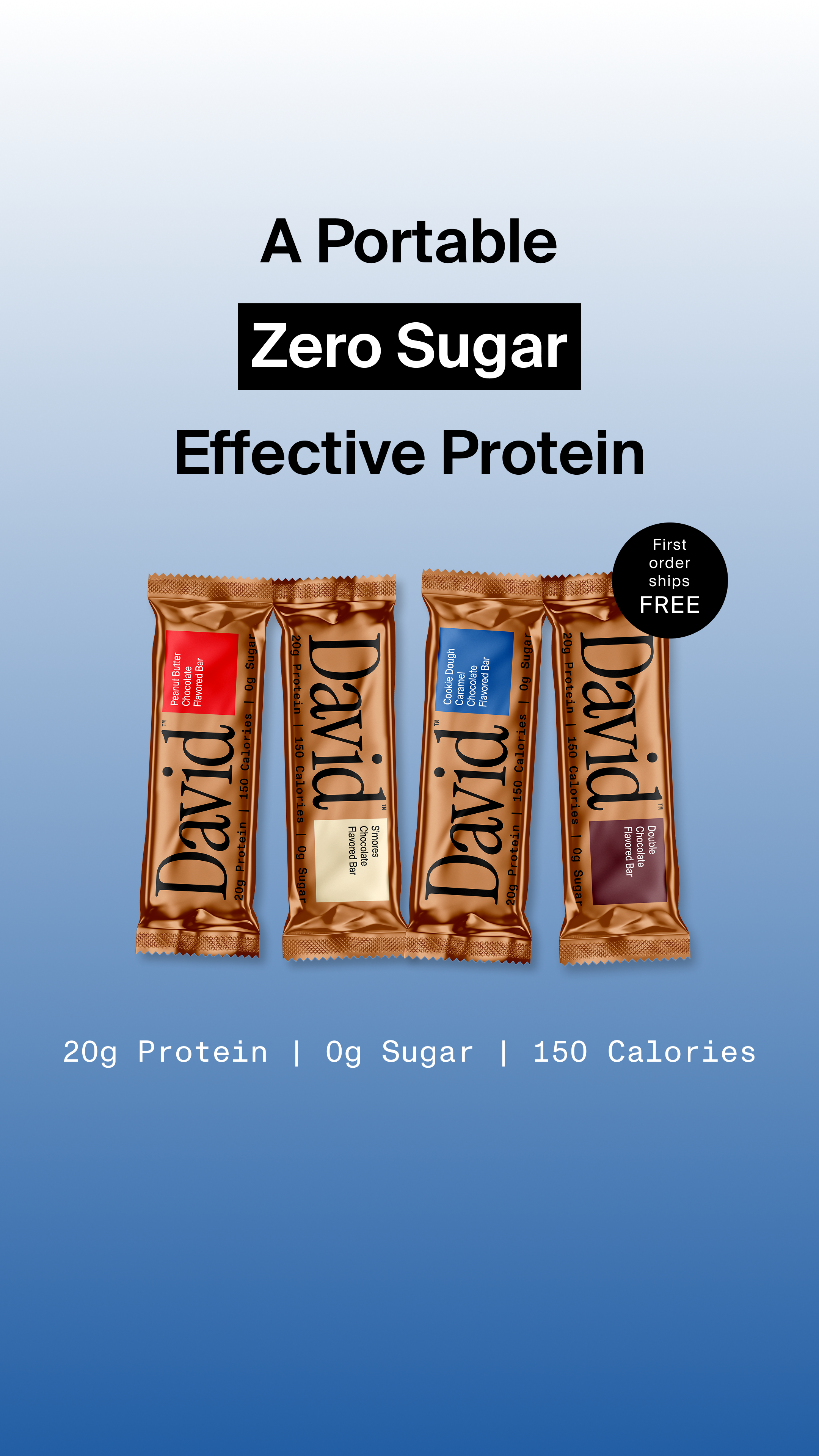 David Protein Facebook ad