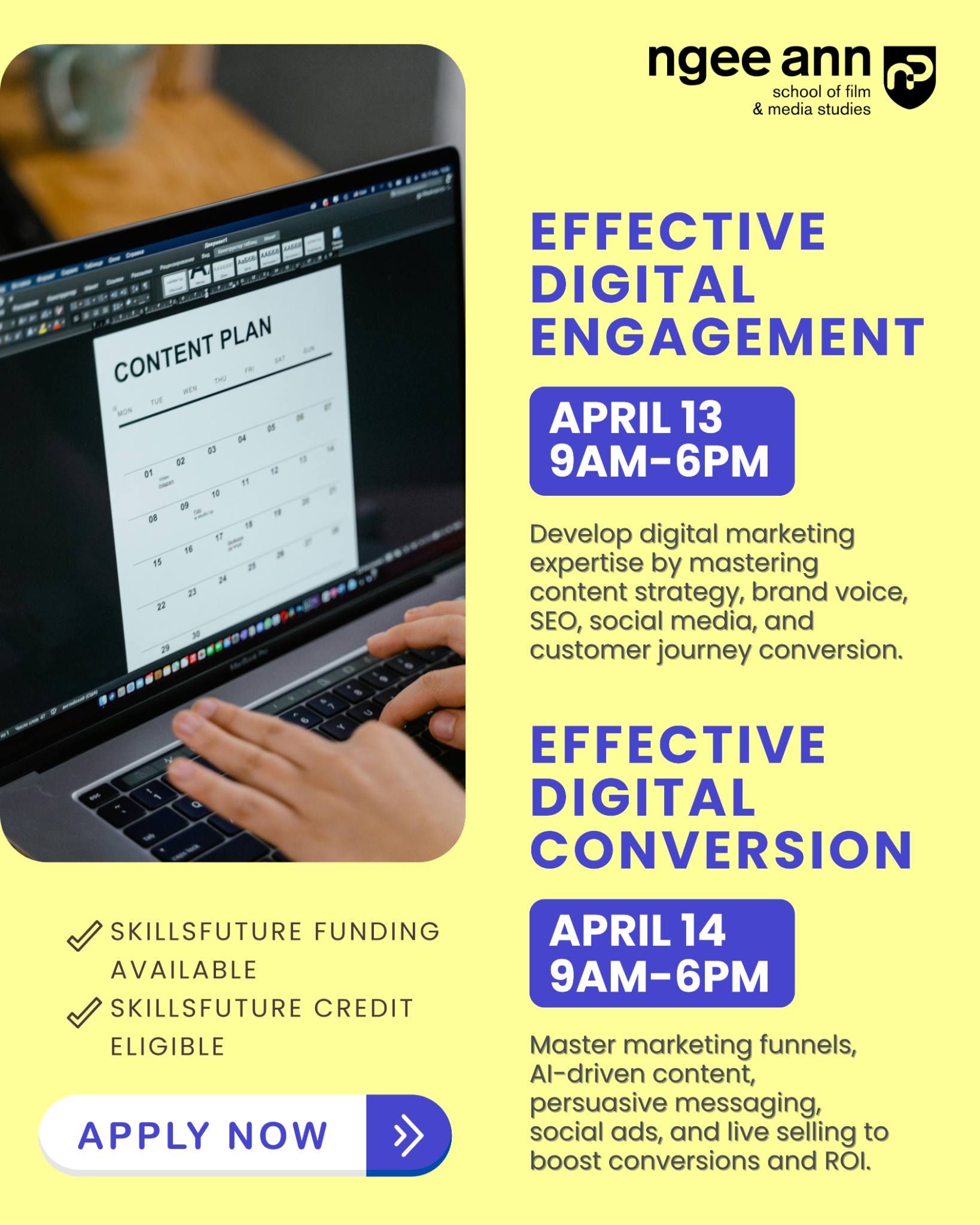 School of Film & Media Studies - FMS Facebook ad: Turn Likes into Loyal Customers in 48 Hours