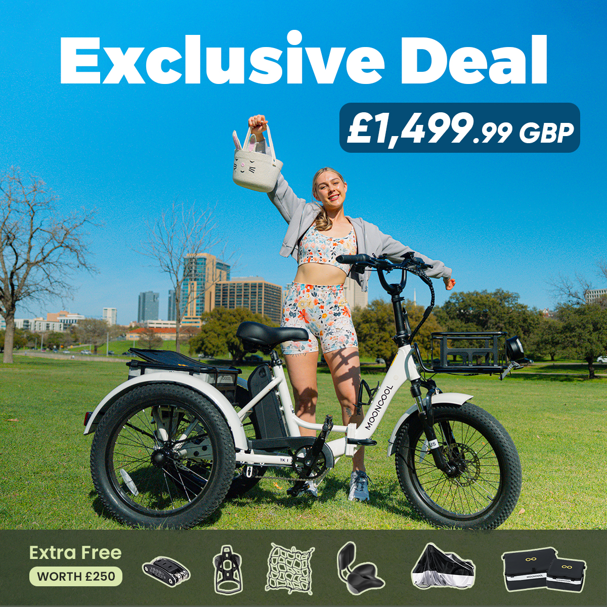 Mooncool UK Facebook ad: £1499.99 TK1 Folding