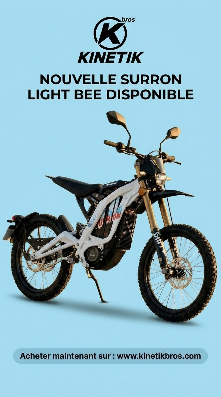Kinetik bros store Facebook ad: Surron Light Bee 2026