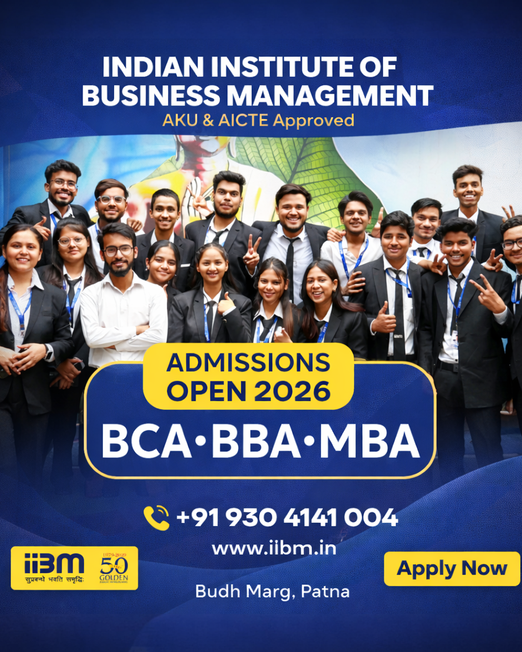 Indian Institute of Business Management, Patna Facebook ad: Established in 1979, IIBM Patna is a pioneer…