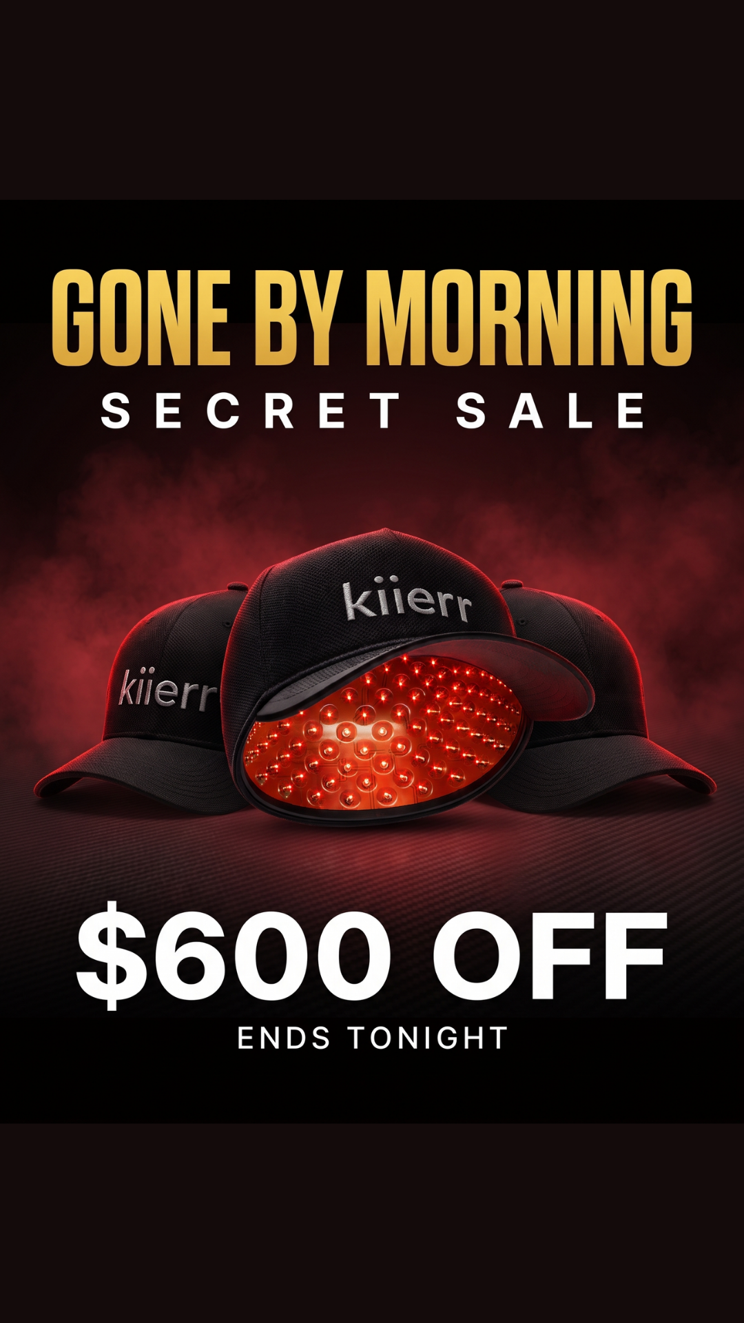 Kiierr Facebook ad: Secret Sale: $600 Off