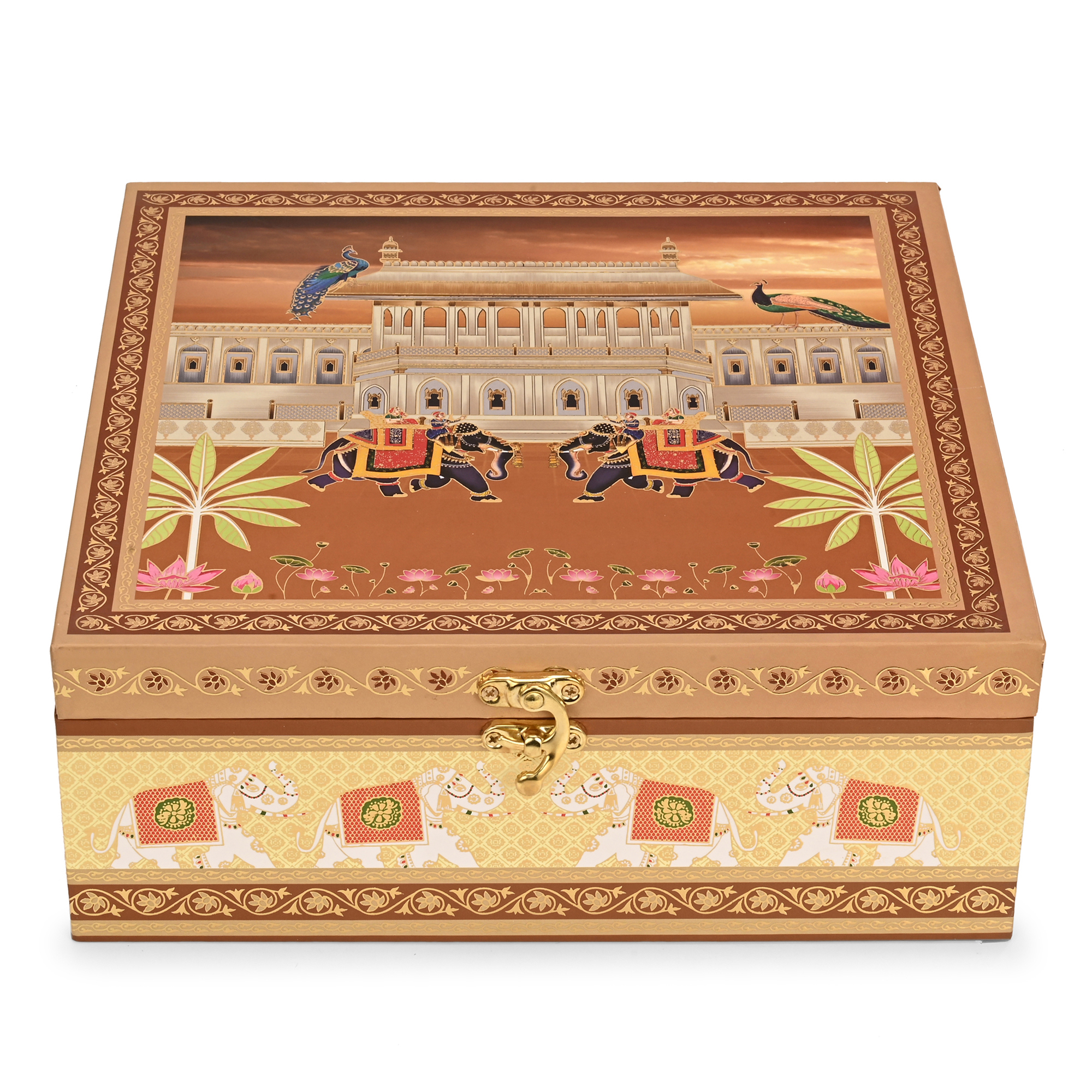 Zari Boxes Facebook ad: Palace vibes, royal elephants & luxury gifting in…