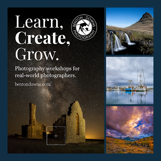 Benton Downs Photography Facebook ad: Create Real Images While Receiving Personalized Coaching