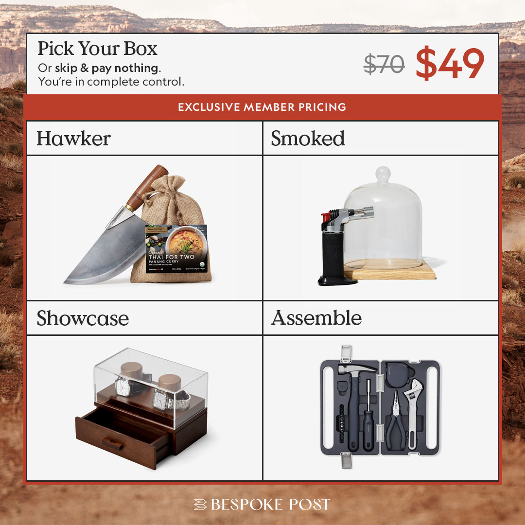 Bespoke Post Facebook ad