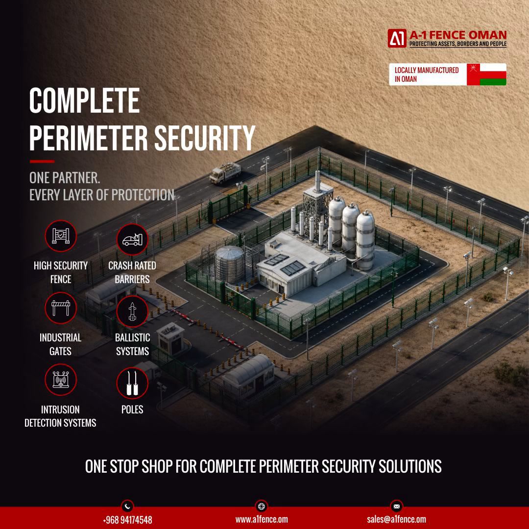 A-1 Fence Oman Facebook ad: Comprehensive Perimeter Security