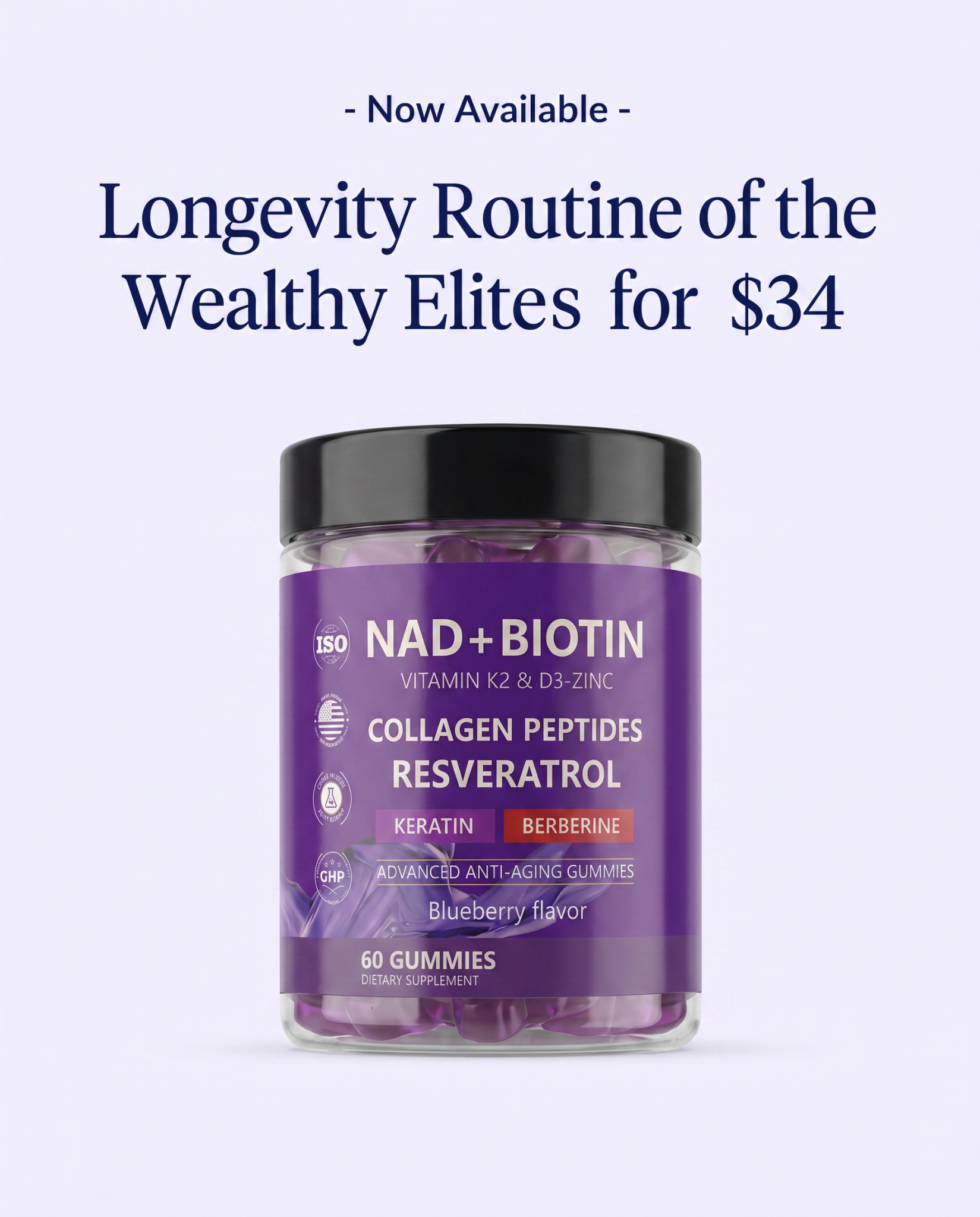 LolaHealth Facebook ad: Korea's #1 Anti-Aging Supplement