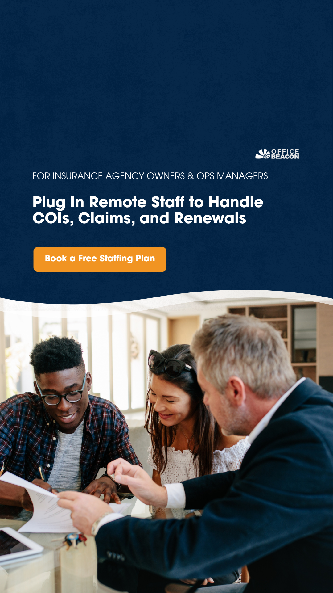 Office Beacon Facebook ad from Nov 15, 2025