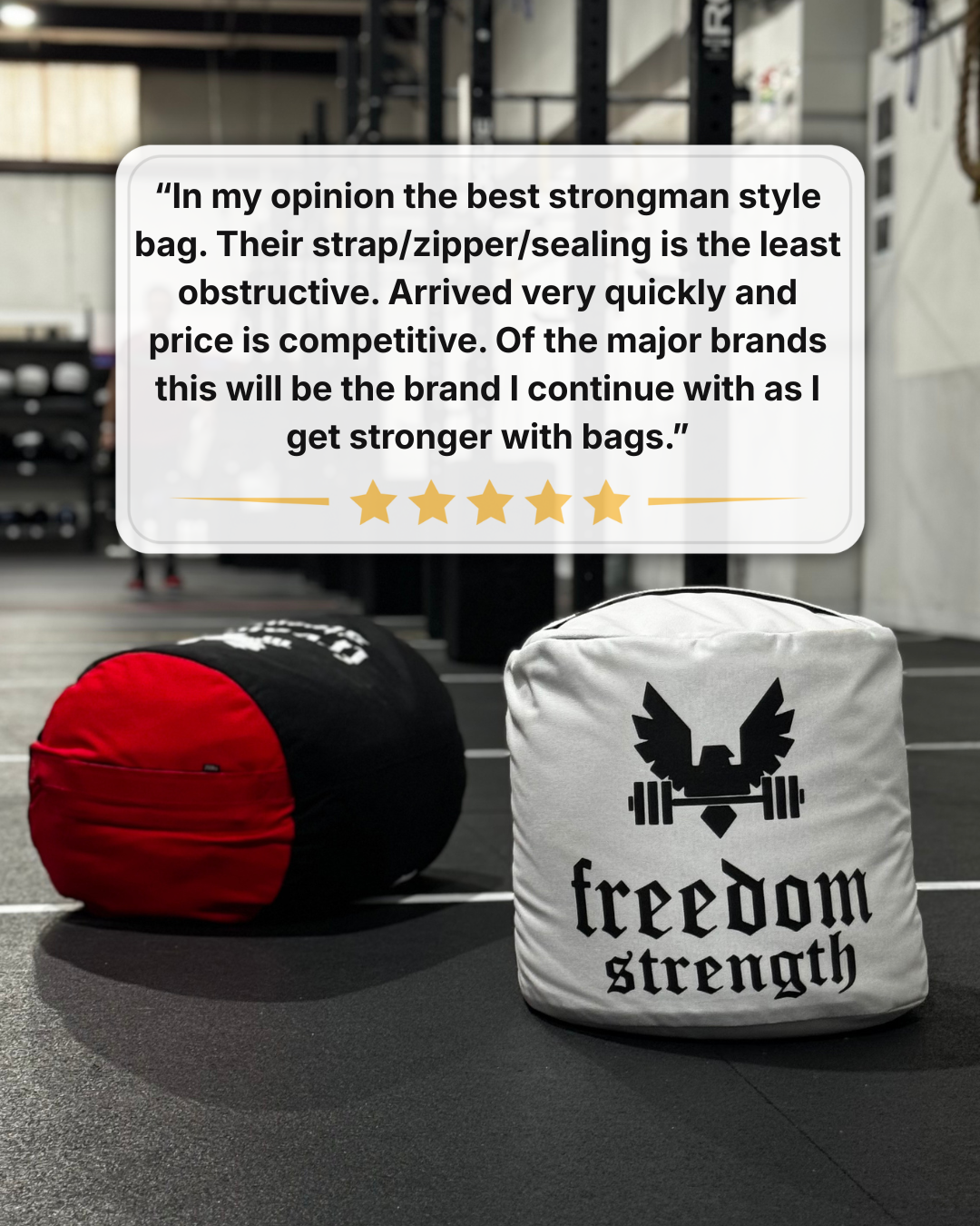 freedomstrengthco Facebook ad: The #1 Rated Sandbag (11k+ Happy Customers)