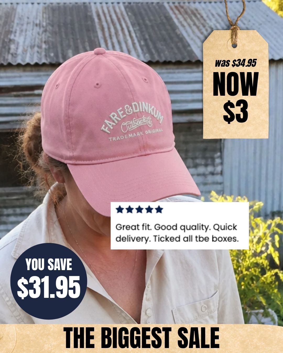 Fare & Dinkum Facebook ad