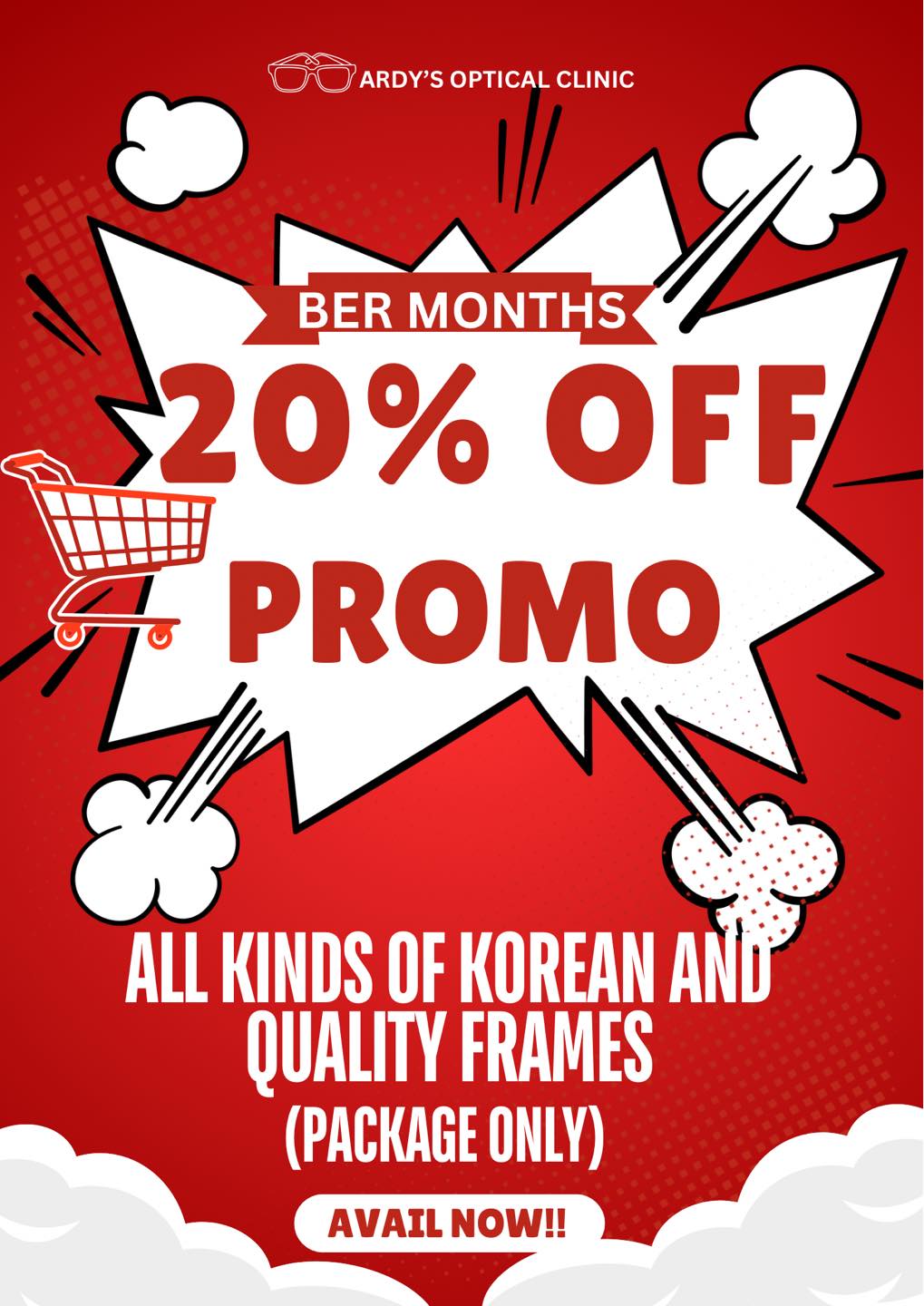 Ardys Optical Clinic-QUIAPO Facebook ad: Korean Plastic Trendy Frames, Stylish, Durable, and 100%…