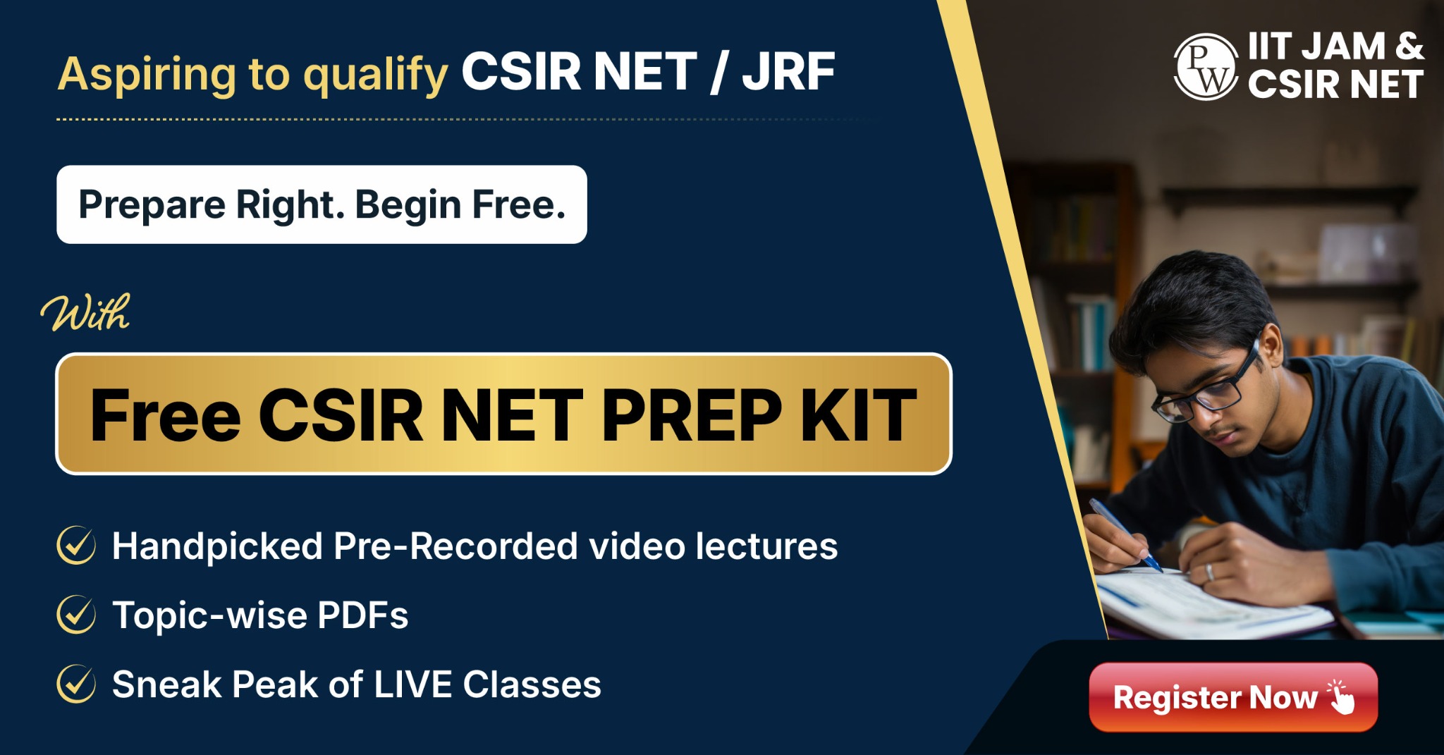 PW IIT JAM & CSIR NET by PhysicsWallah Facebook ad