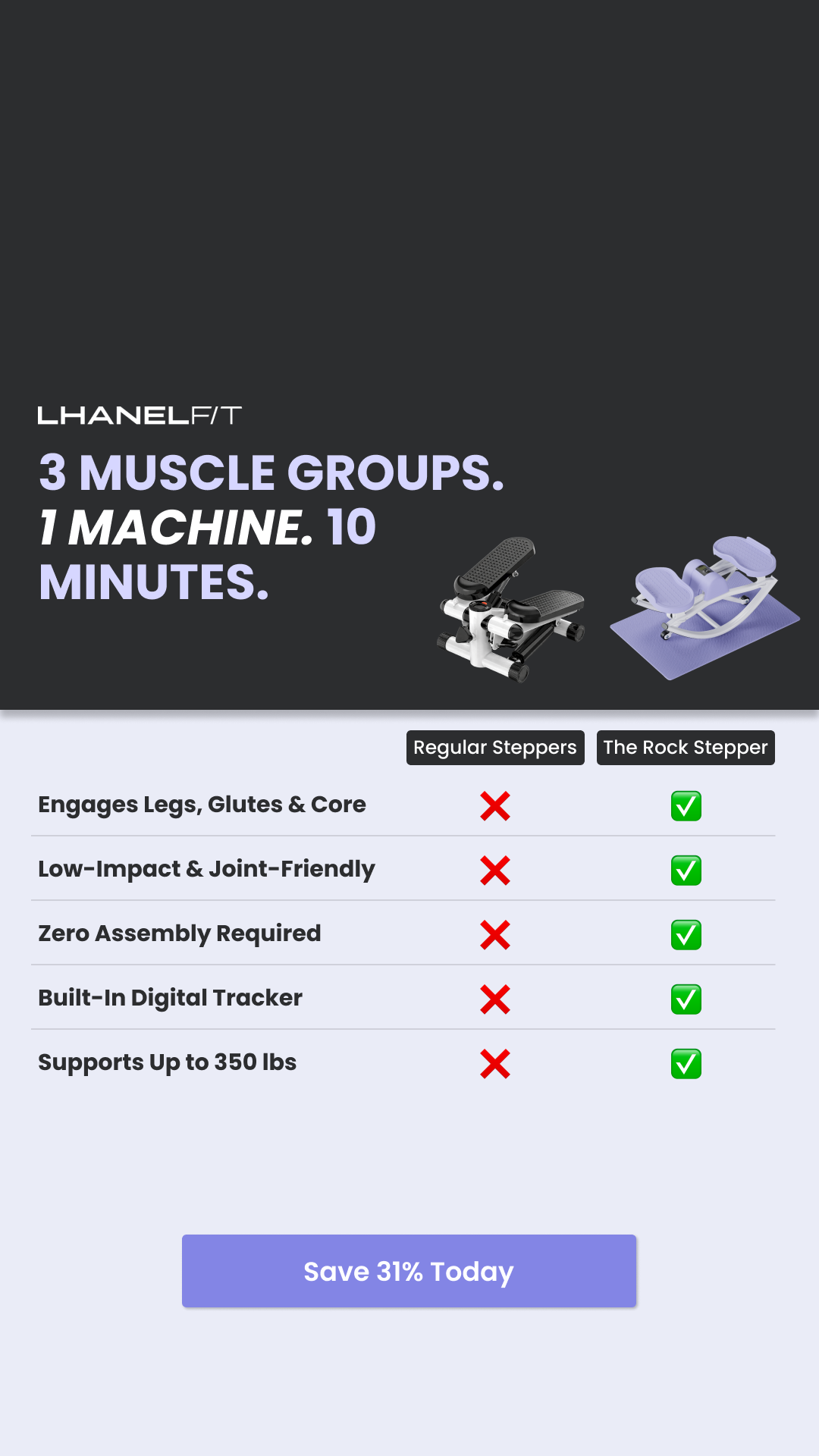 LhanelFit Facebook ad