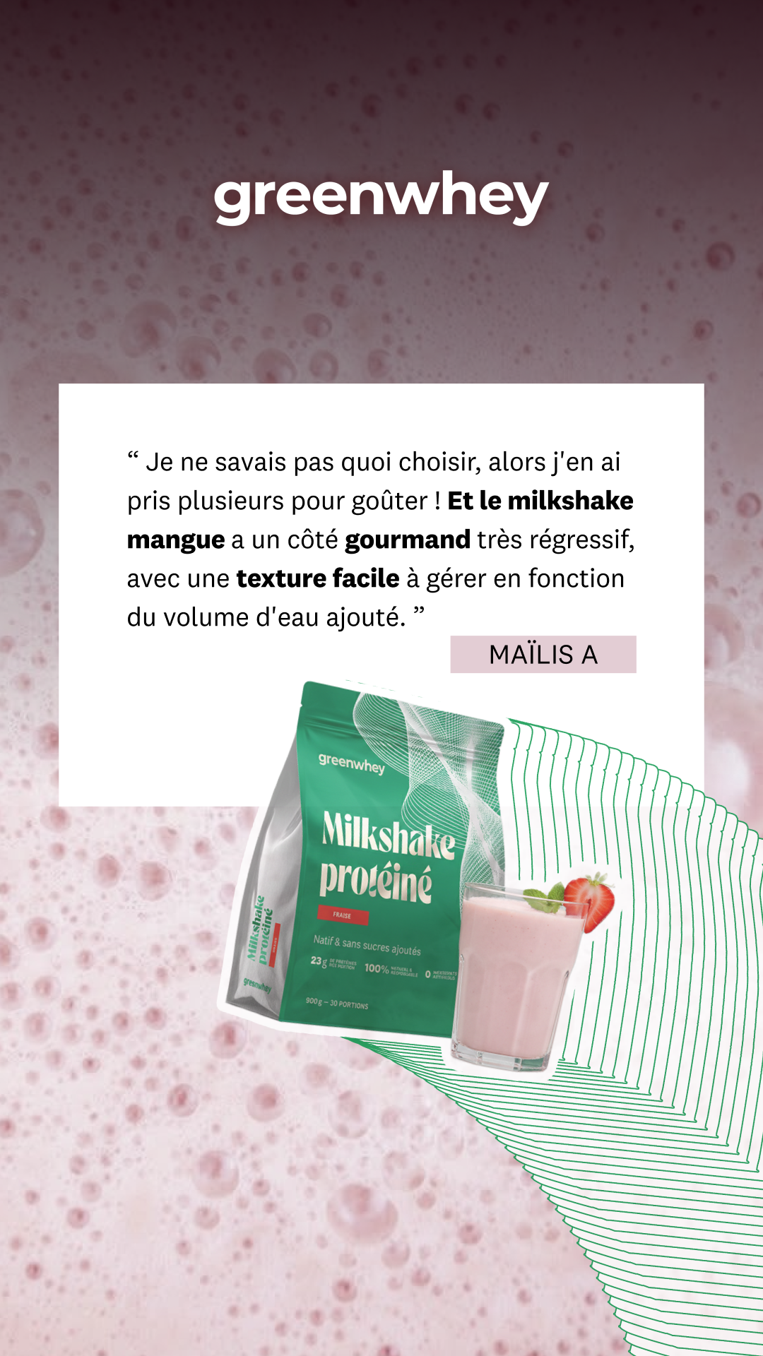 greenwhey Facebook ad