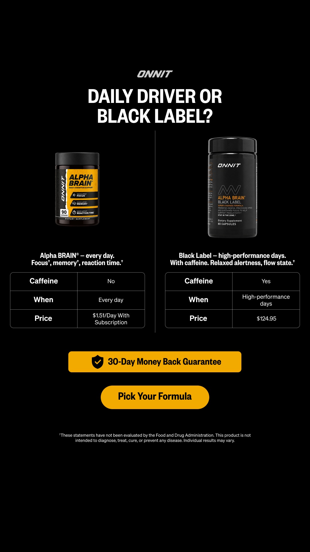 Onnit Facebook ad: Refine Your Flow State