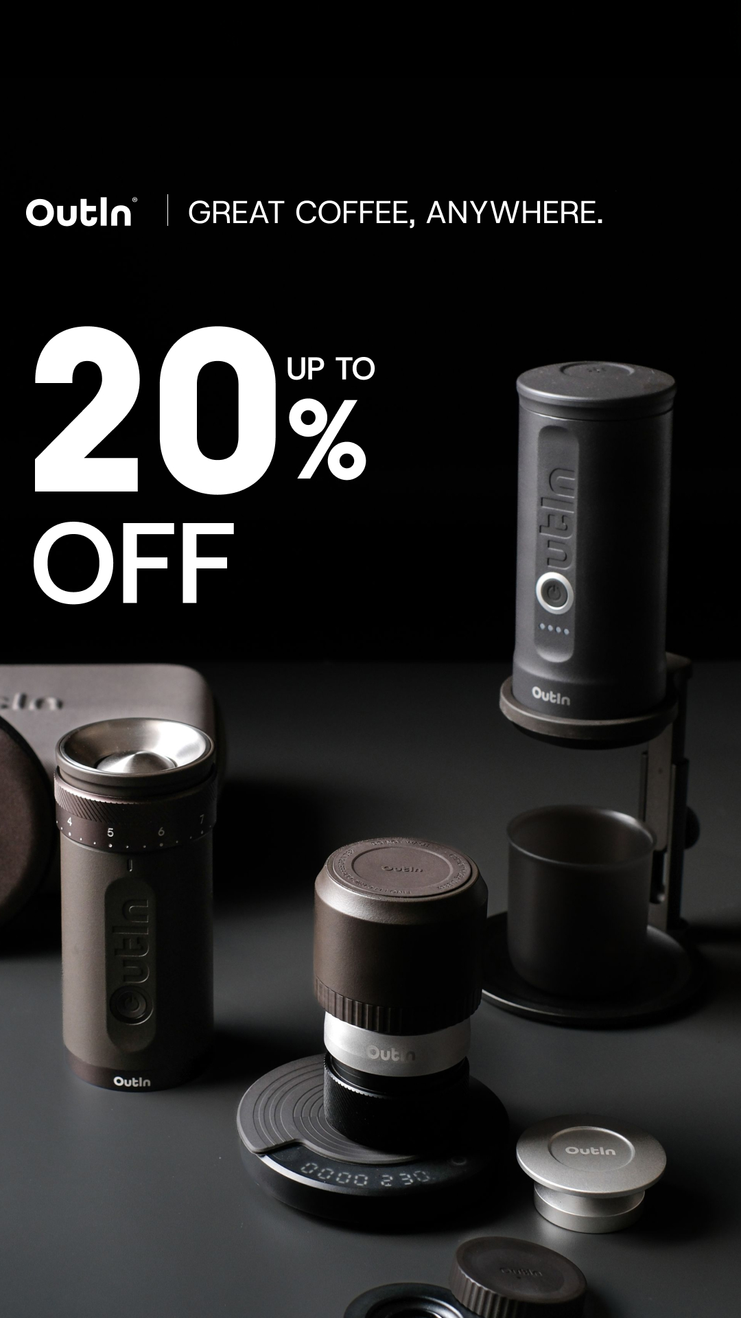 Outin Portable Electric Espresso Machine Facebook ad