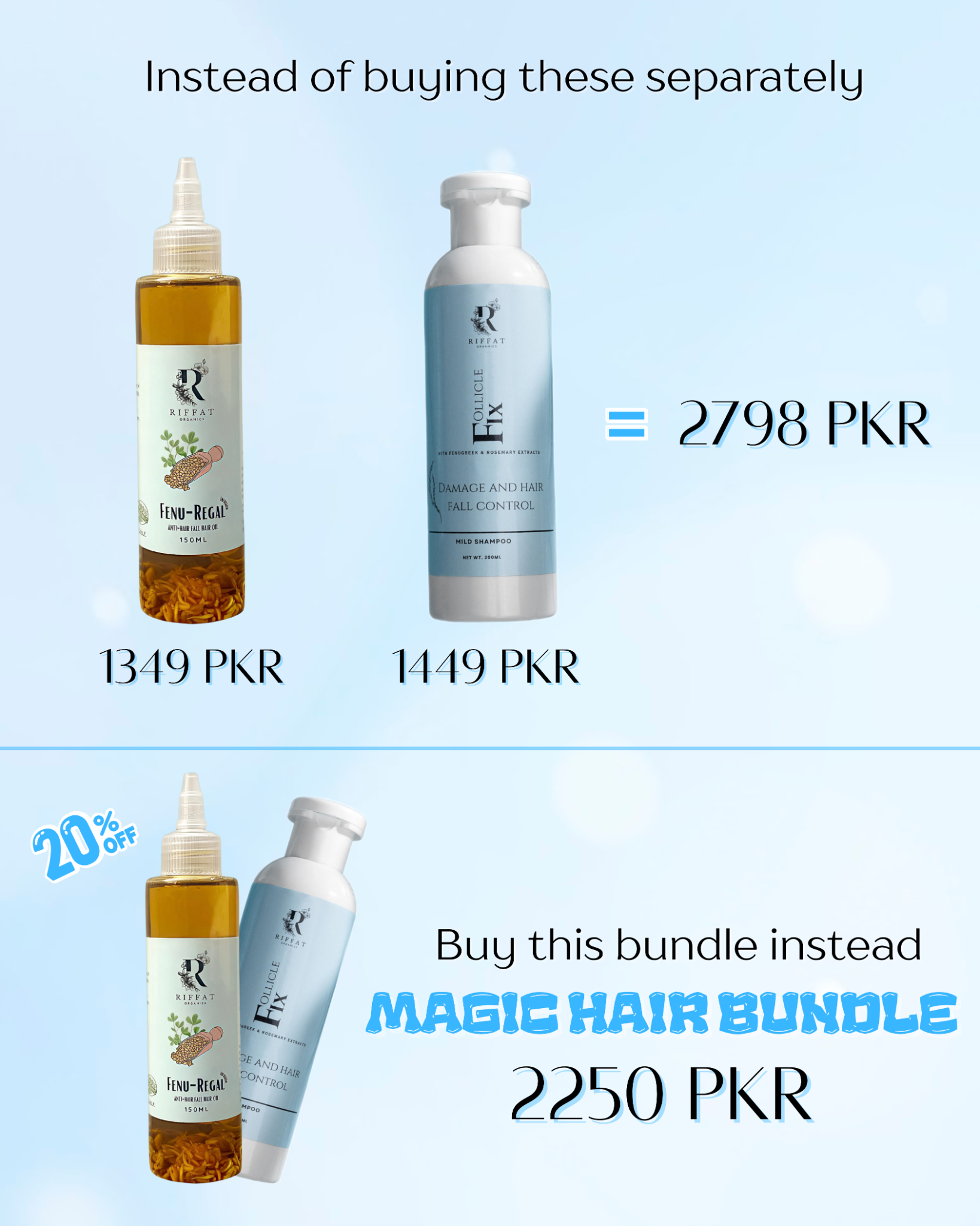 Riffat Organics  Facebook ad