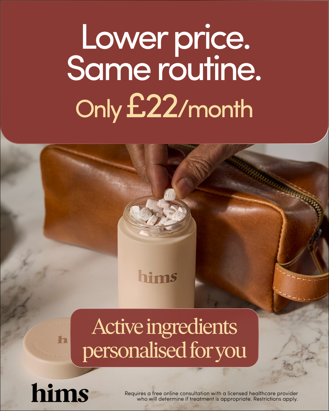hims Facebook ad