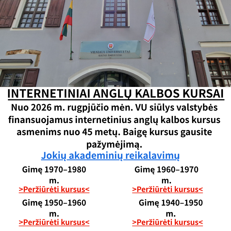 Senior Service002 Facebook ad: Internetiniai anglų kalbos kursai