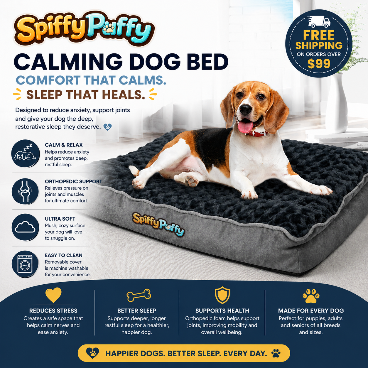 Spiffy Puffy Facebook ad