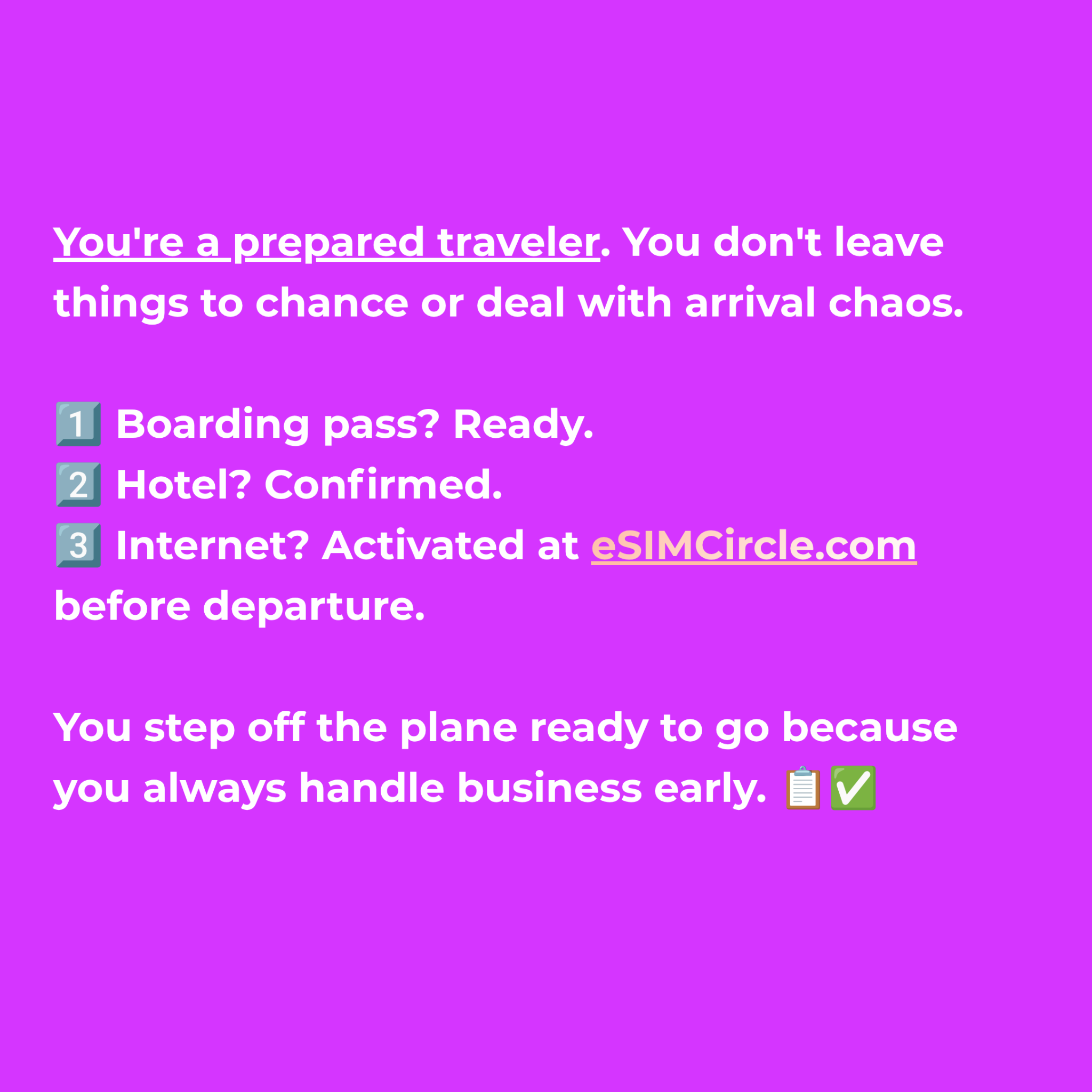 ESIM Circle Facebook ad: eSIMCircle - Trusted by 50,000+ Travelers