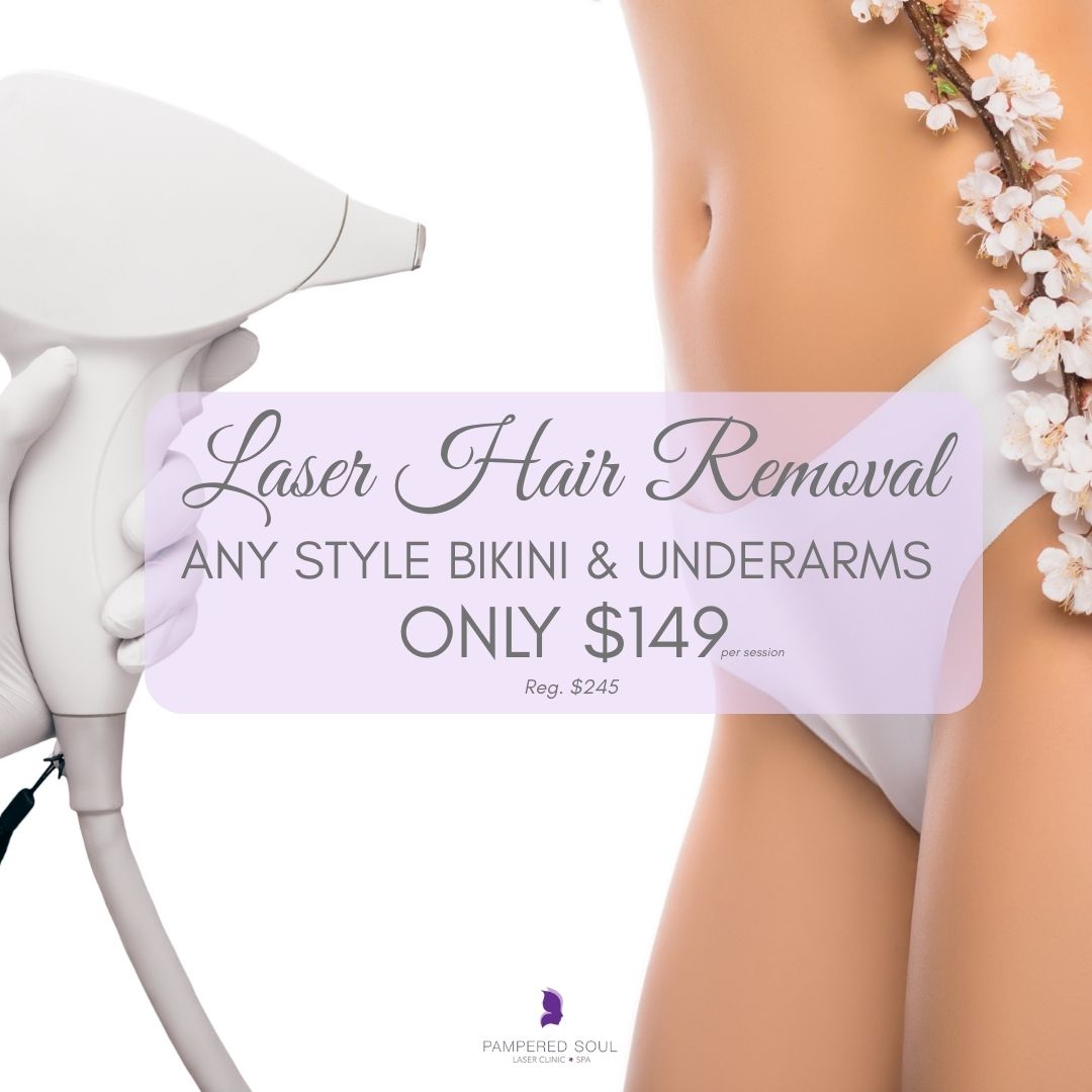 Pampered Soul Laser Clinic and Spa Facebook ad: Imagine a life without having to shave!