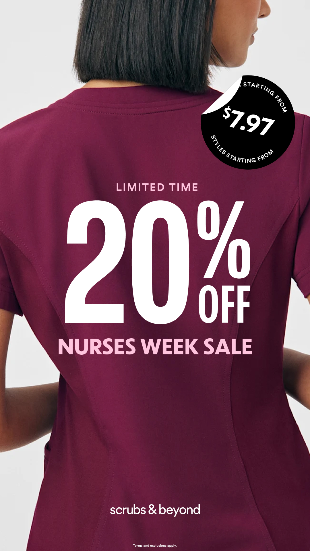 Scrubs & Beyond Facebook ad