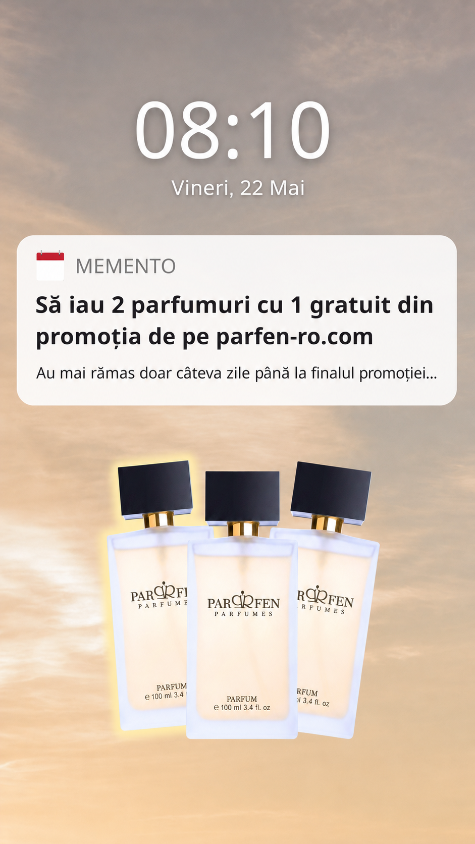 Parfen Romania Facebook ad