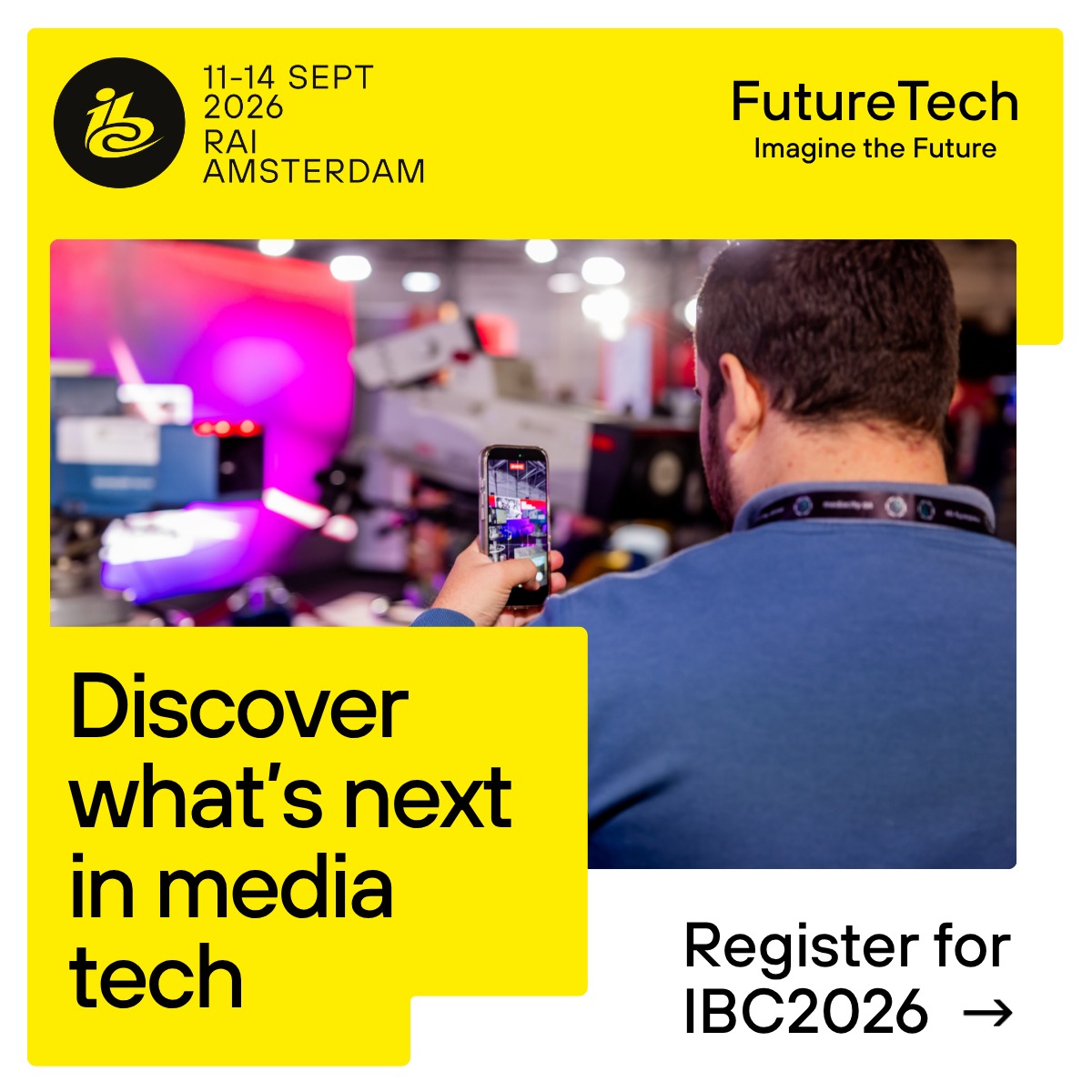IBC Facebook ad: IBC2026 | 11 -14 Sept | Amsterdam