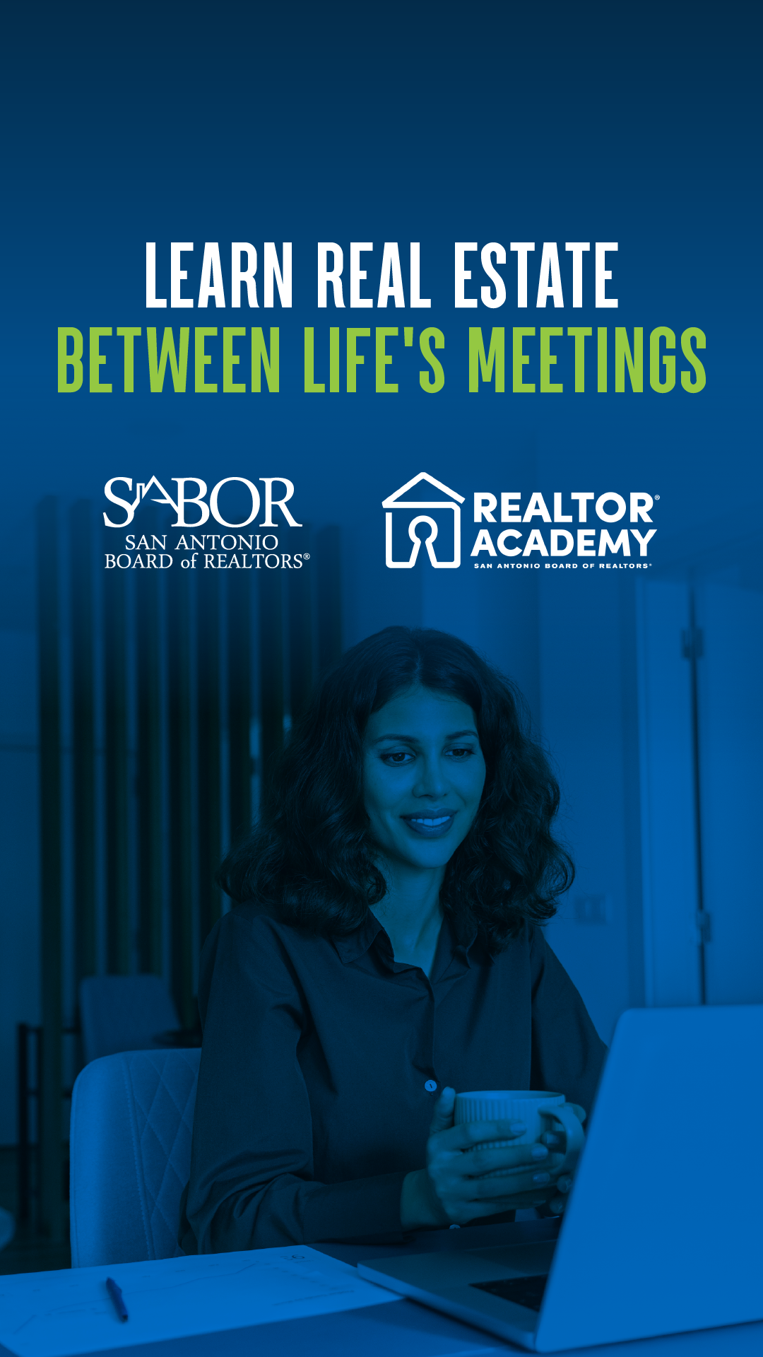 San Antonio Board of REALTORS Facebook ad: Your License, At Your Pace