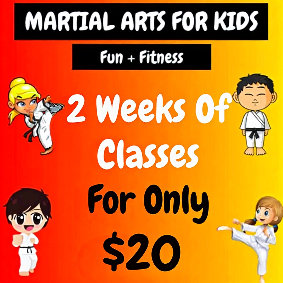 Cleveland Family Martial Arts Facebook ad: TWO WEEKS OF CLASSES FOR $20