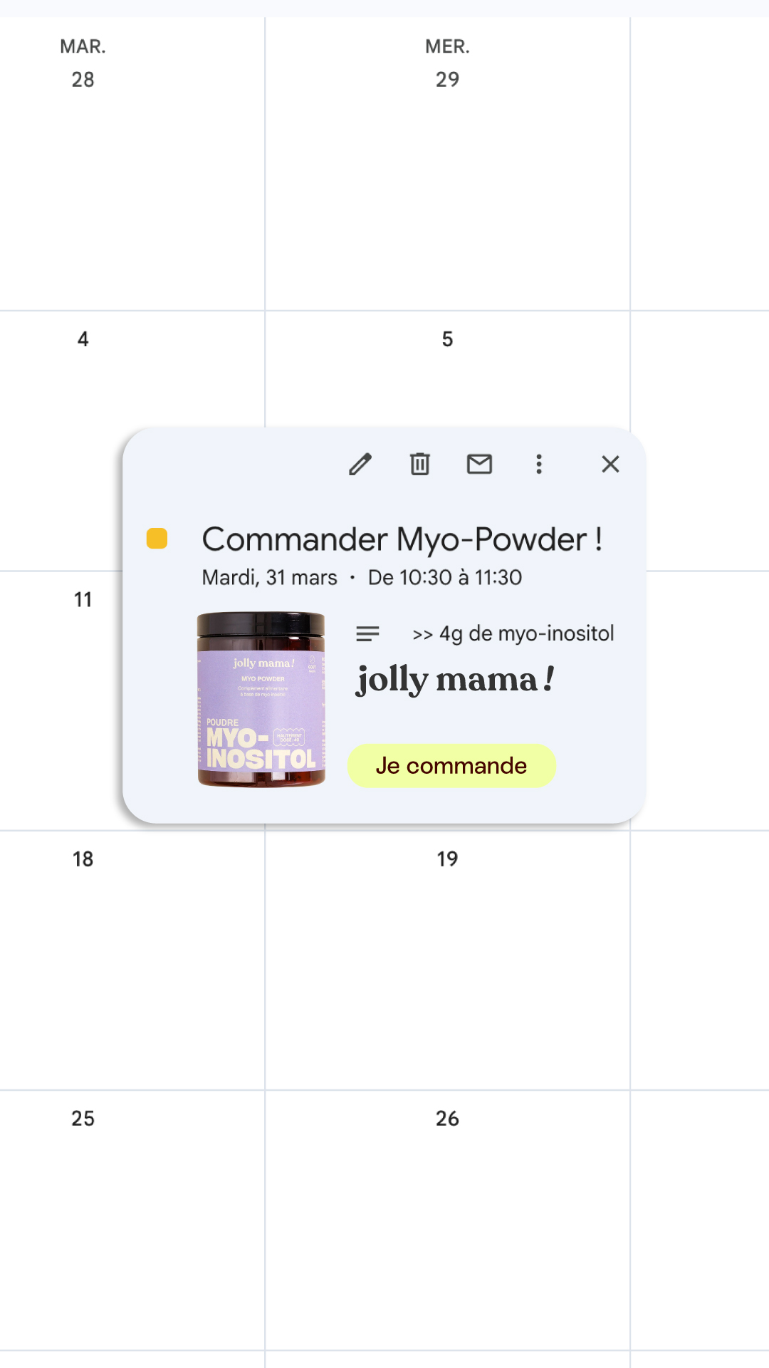 Jolly Mama Facebook ad