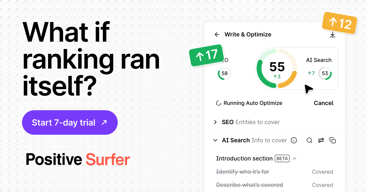 Positive Surfer Facebook ad
