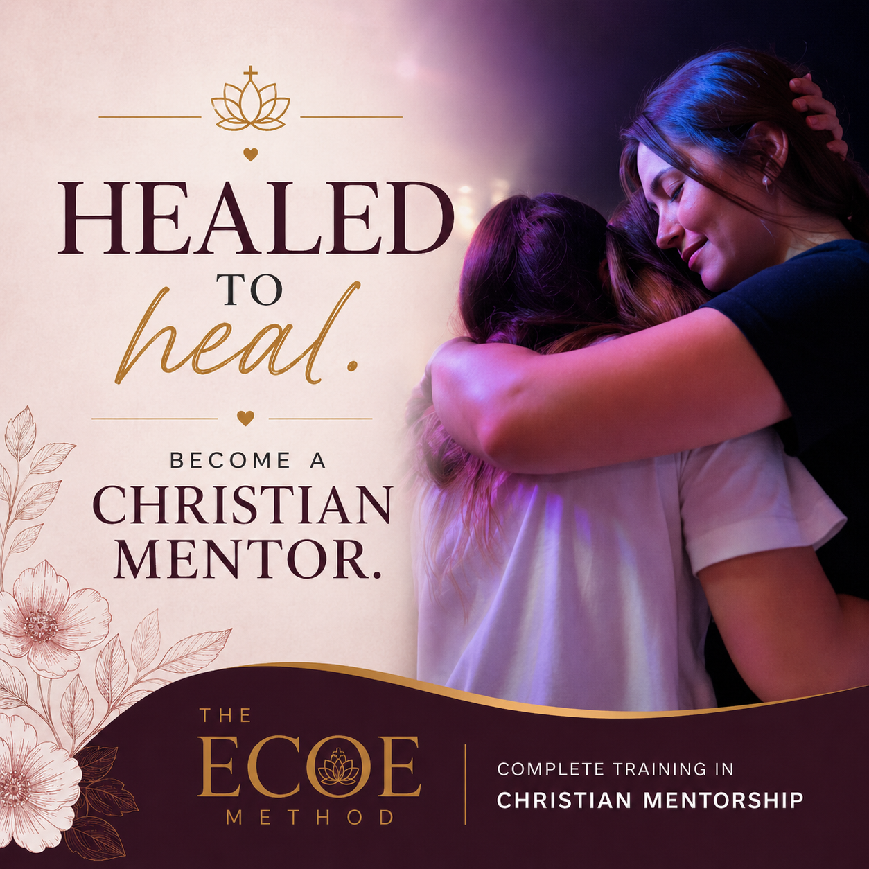 Raissa Barros Facebook ad: Become a Christian Mentor in 30 Days