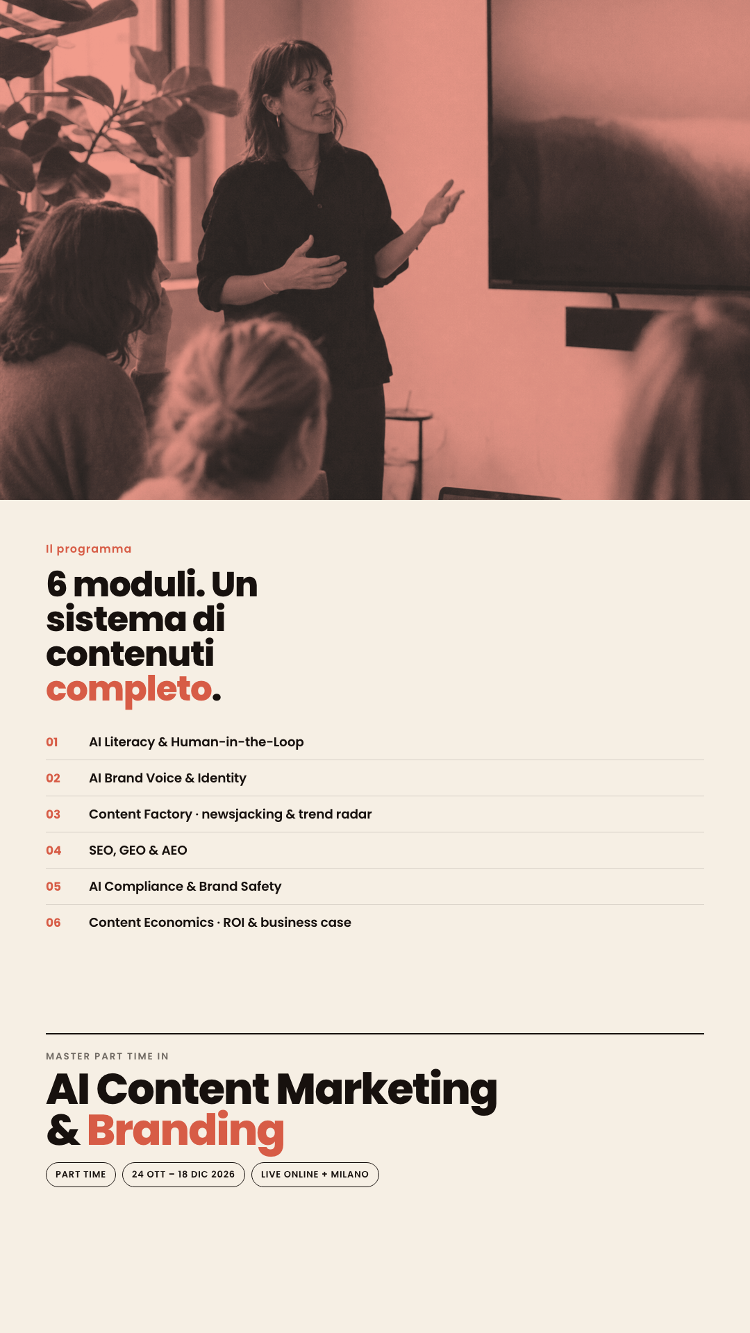 Talent Garden Facebook ad