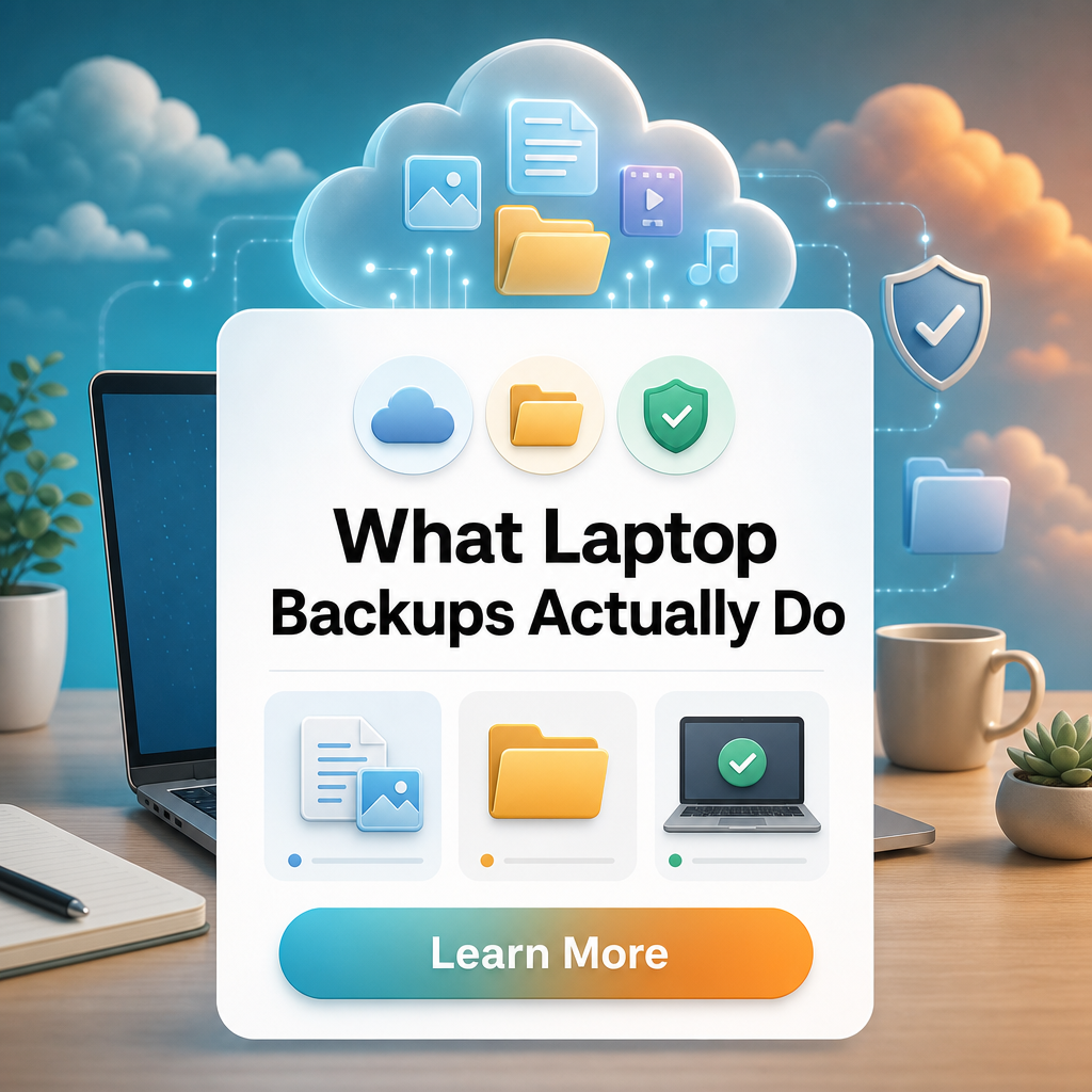 Info Stream Daily Facebook ad: Cloud Backup for Laptops Guide