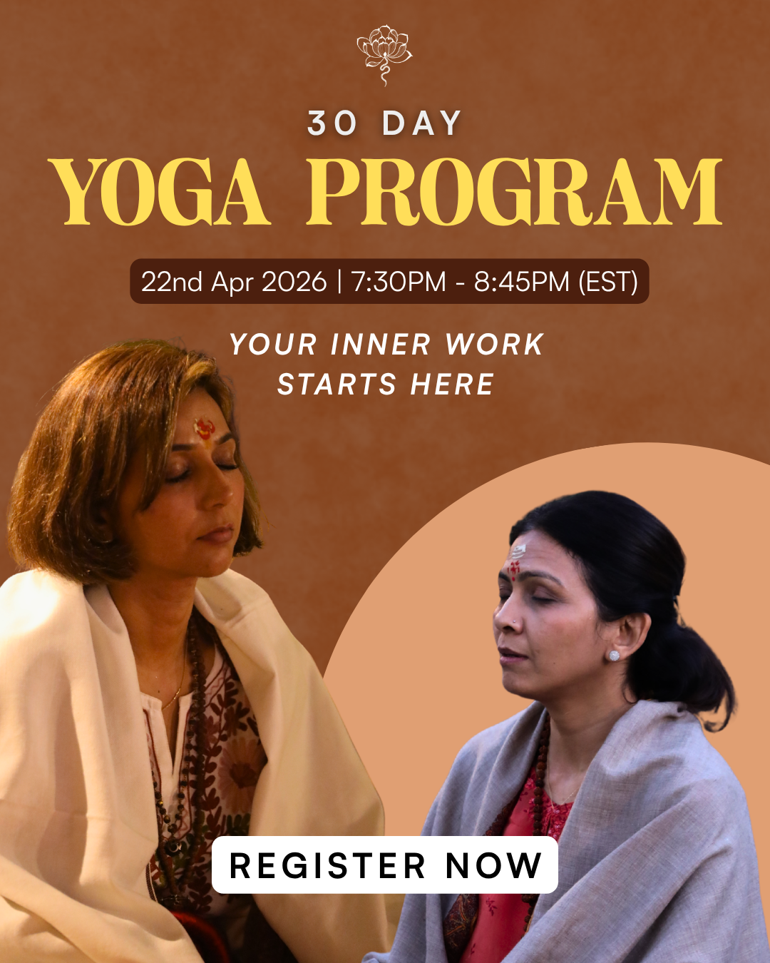 Hitesh Mahawar Facebook ad: Join our 30 day yoga sadhana and transform your life.