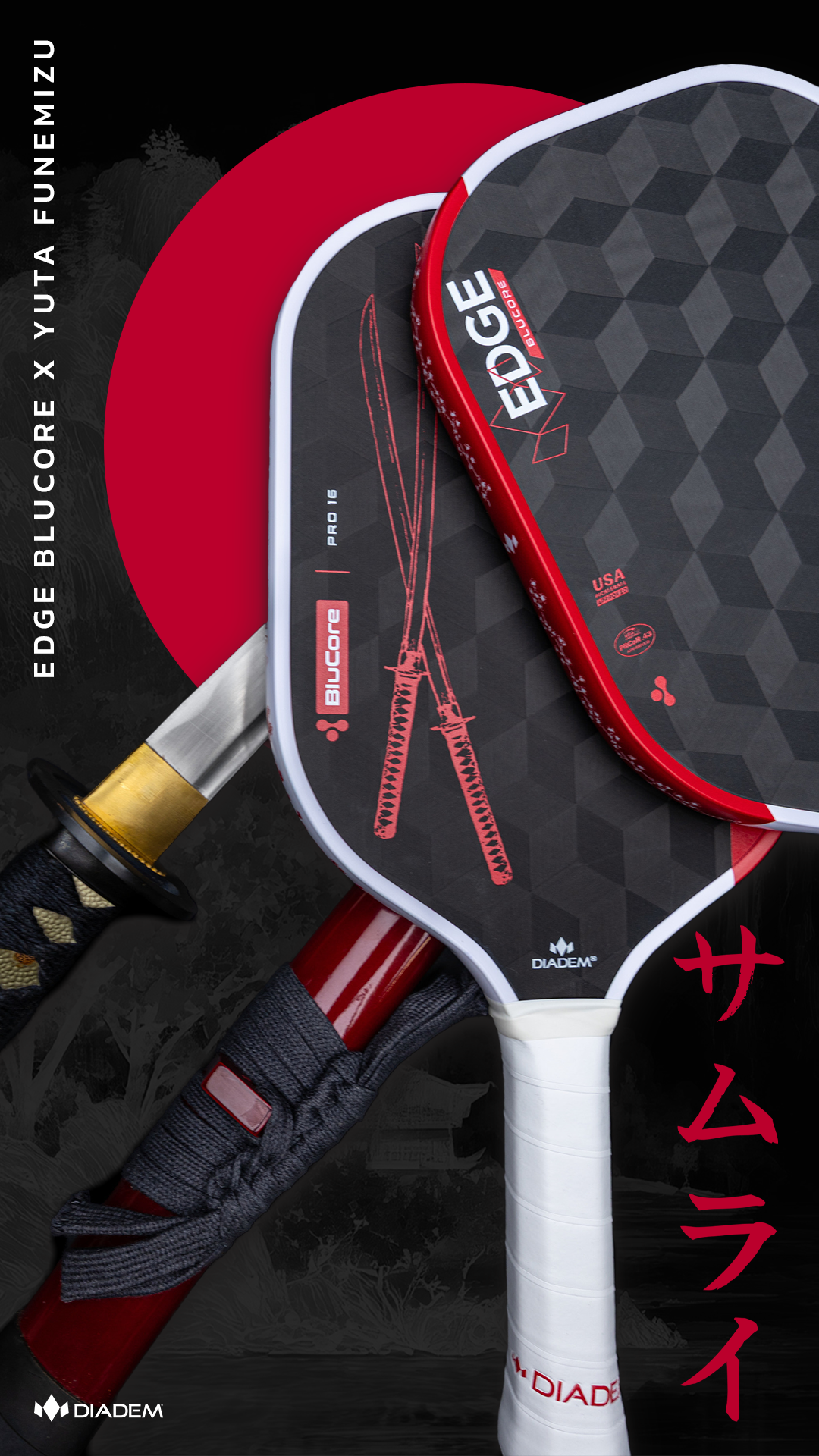 Diadem Pickleball Facebook ad: Limited Edition: Edge BluCore Samurai