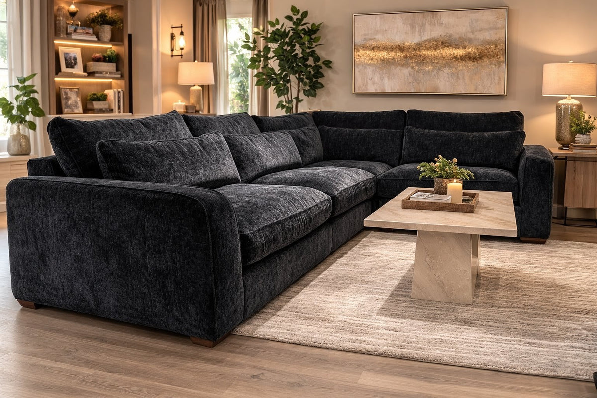 Arabella Designs Facebook ad: Soft Landing Corner Sofa