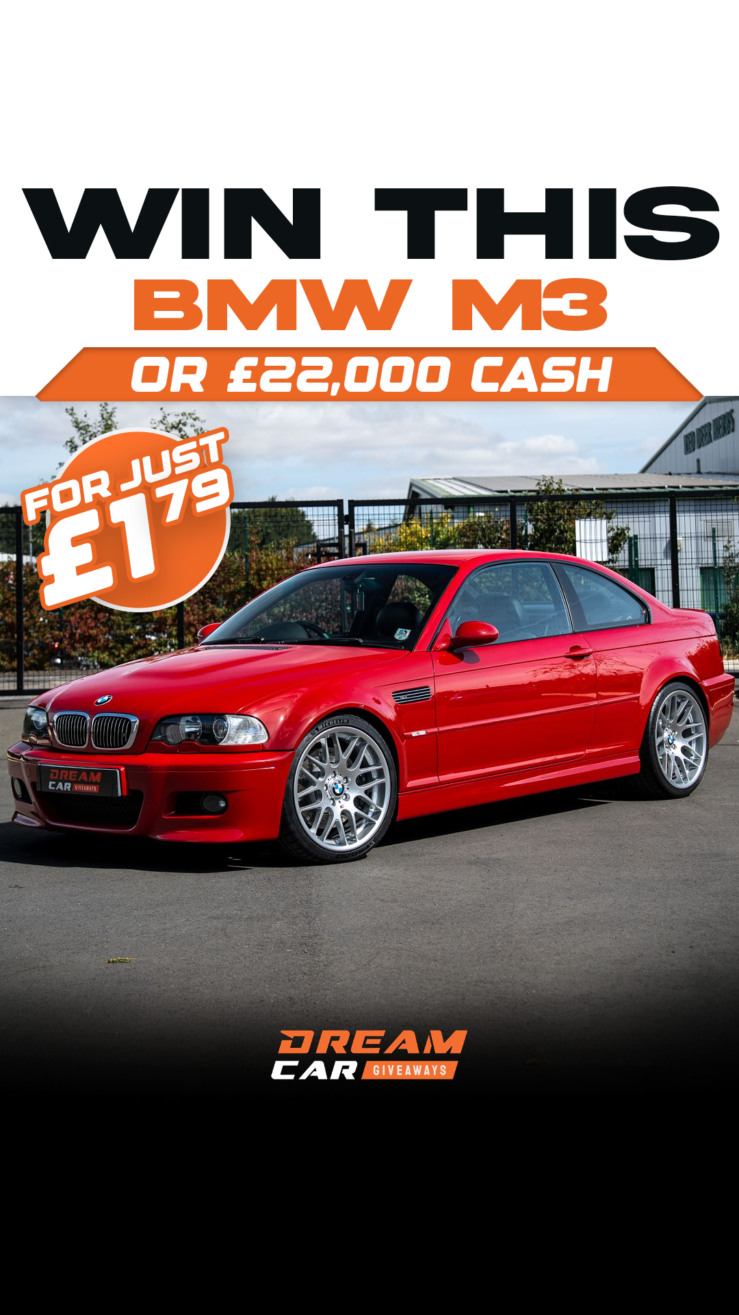 Dream Car Giveaways Facebook ad