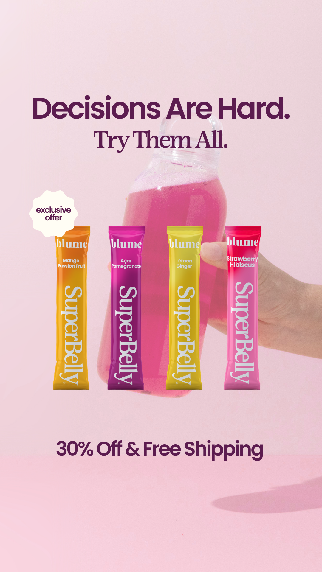 Blume Facebook ad