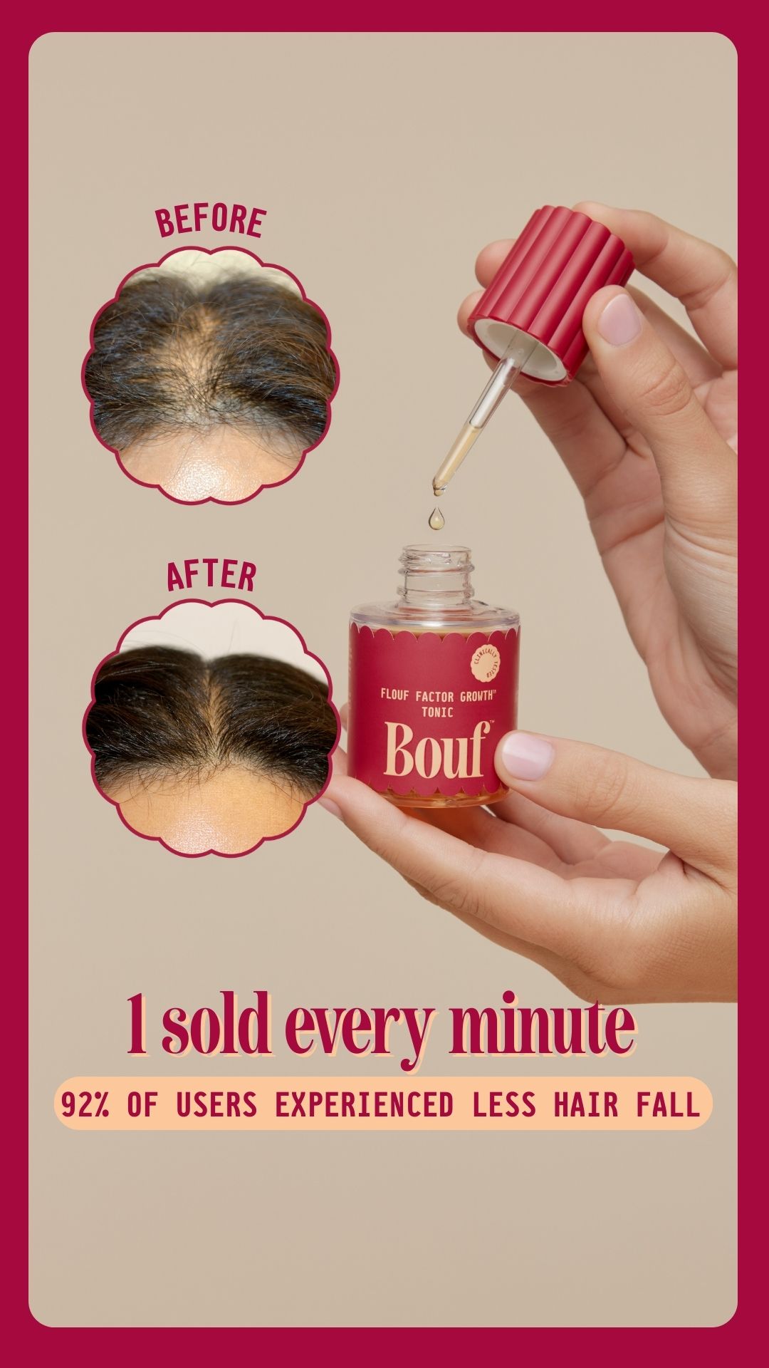 Bouf Haircare Facebook ad