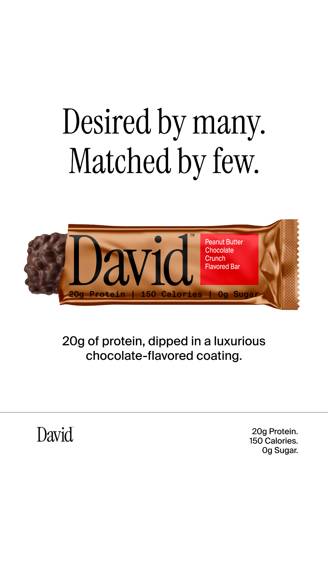 David Protein Facebook ad