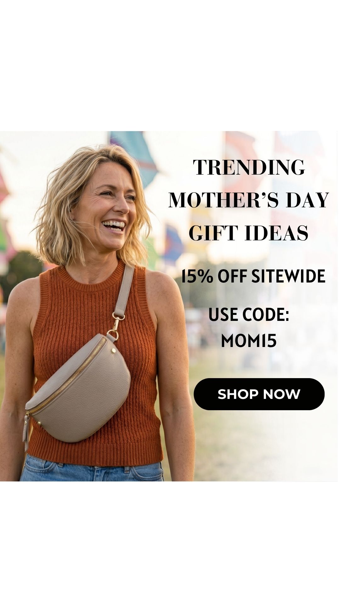 Elie Beaumont Facebook ad: Celebrate Mom with Timeless Style